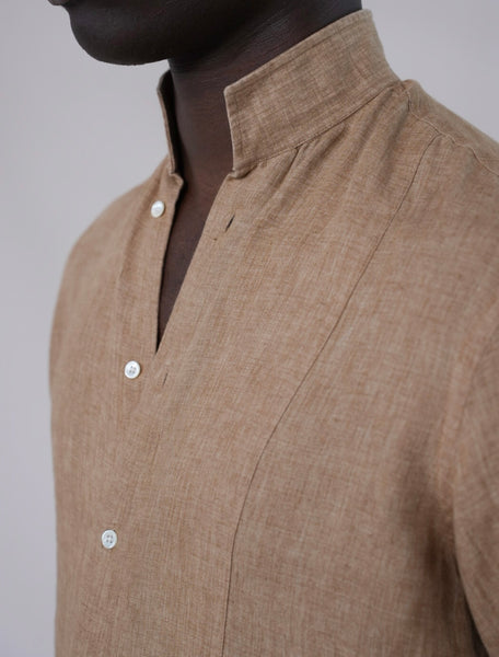 MAO LINEN CAMEL