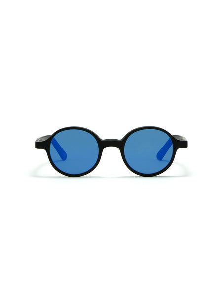 REUNION BLACK MATT 22 FLAT BLUE MIRROR (BASE 0) 46'