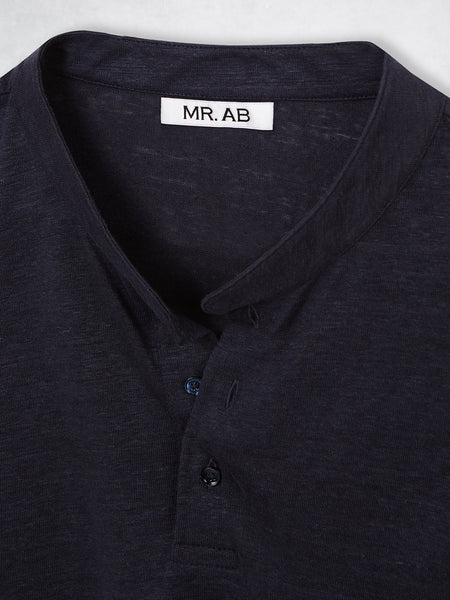 LINEN HENLEY TEE