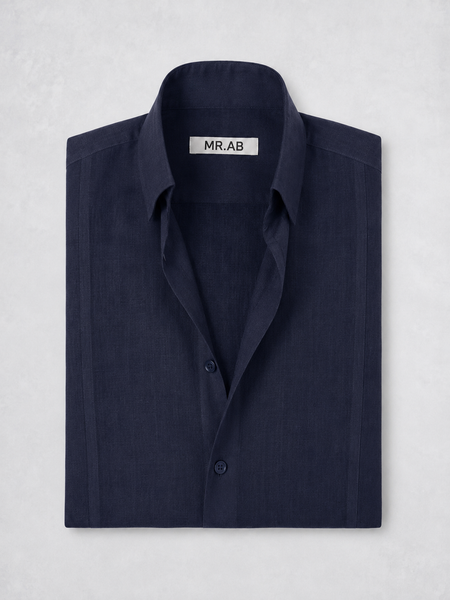 ULTRALIGHT MAO SHIRT TOTAL NAVY