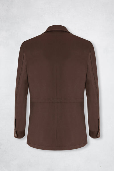 CASHMERE POCKET JACKET BROWN