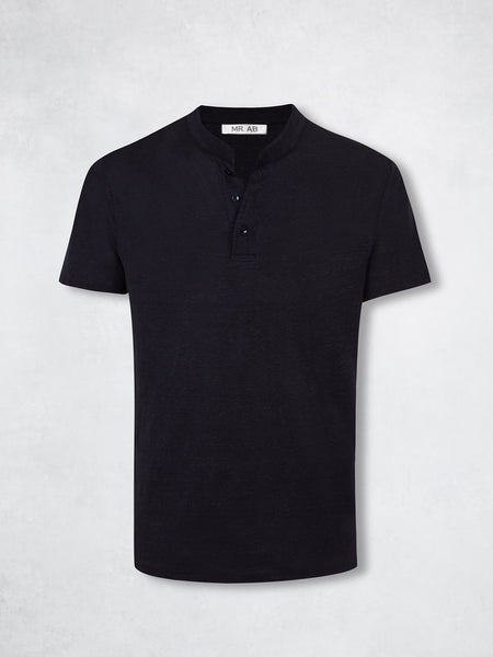 LINEN HENLEY TEE