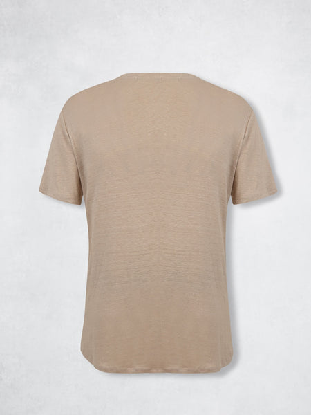 LINEN TEE SAND