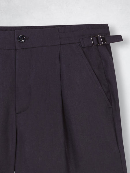 LINEN BERMUDA NAVY
