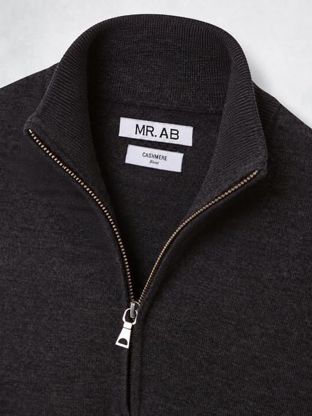 ZIPPER CASHMERE GREY
