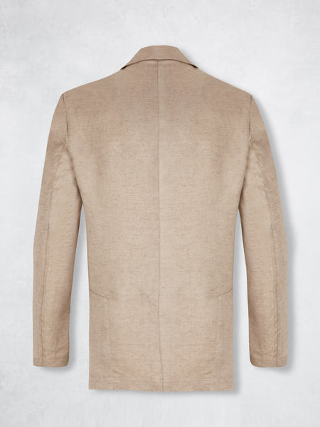 TRAVEL LINEN BLAZER SAND