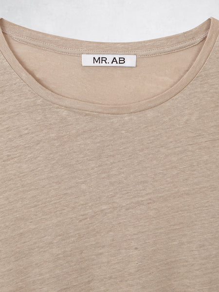 LINEN TEE SAND