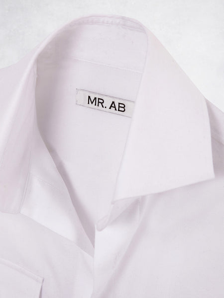 FLANNEL POCKET SHIRT WHITE