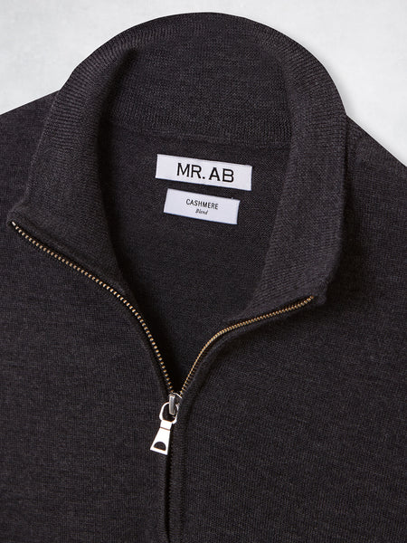 ZIPPER CASHMERE GREY