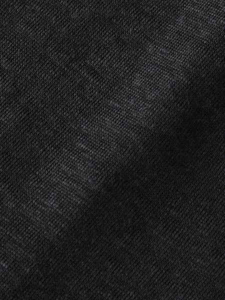LINEN POLO BLACK
