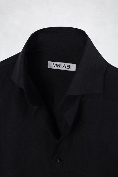 LINEN SHIRT BLACK