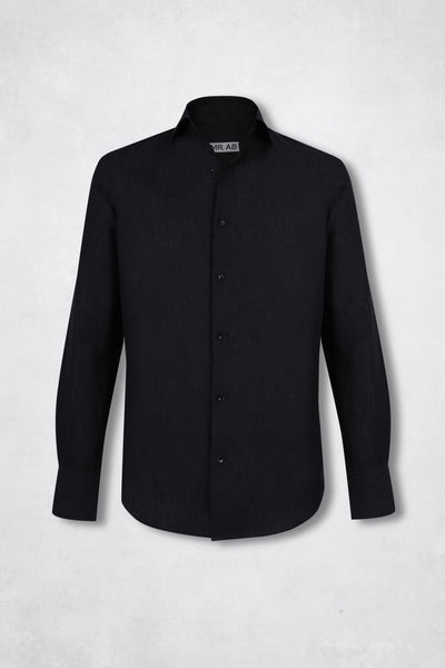 LINEN SHIRT BLACK