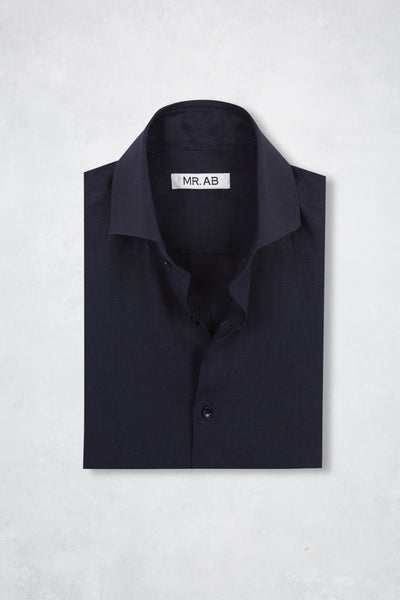 LINEN SHIRT NAVY