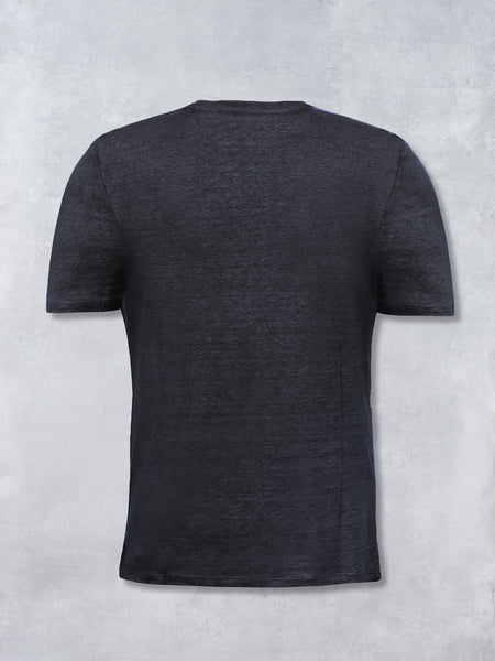 LINEN TEE BLACK
