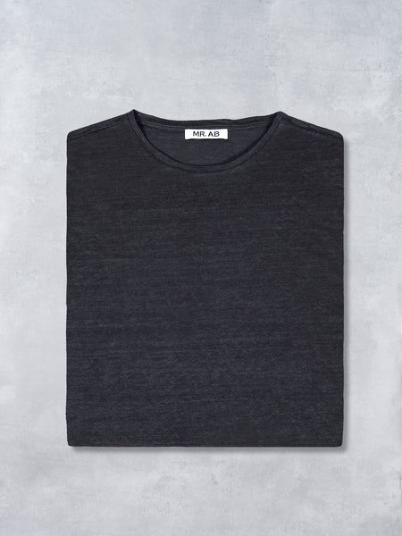 LINEN TEE BLACK