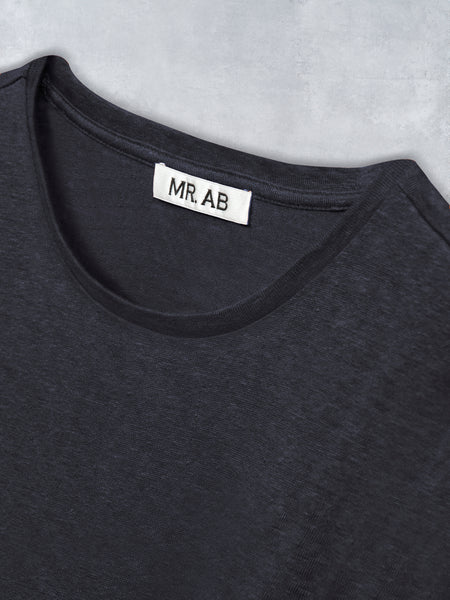 LINEN TEE BLACK