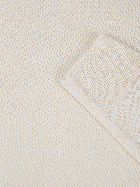 LINEN CREW NECK WHITE