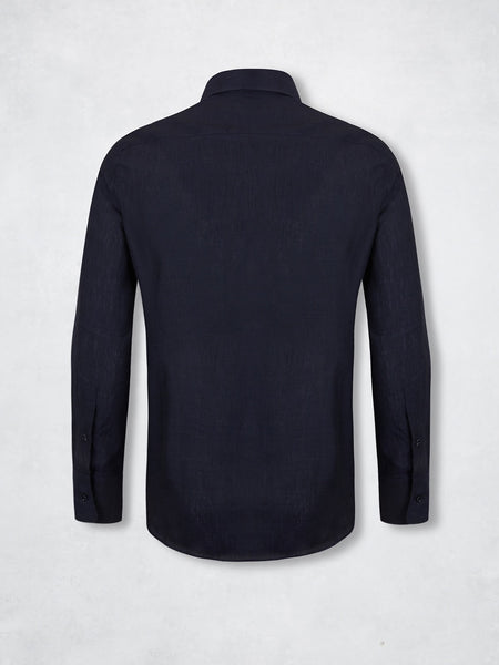 LINEN SHIRT NAVY