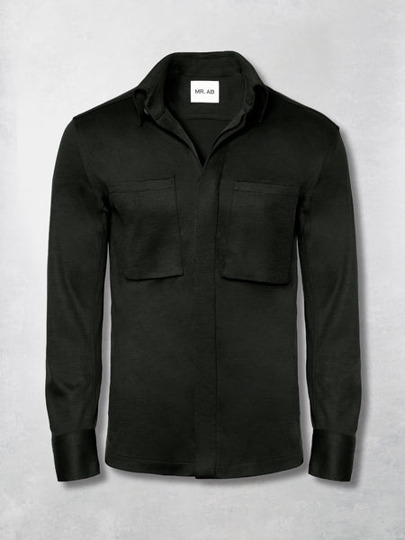 WOOL OVERSHIRT KHAKI