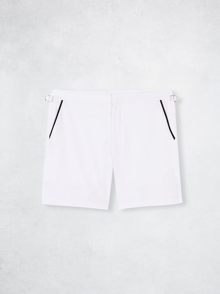 PIPING SWIMSUIT WHITE