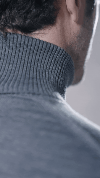 ROLL NECK GREY