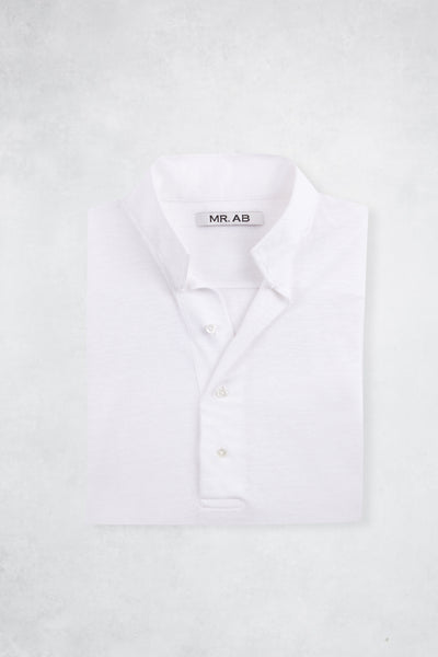 LINEN POLO MAO WHITE