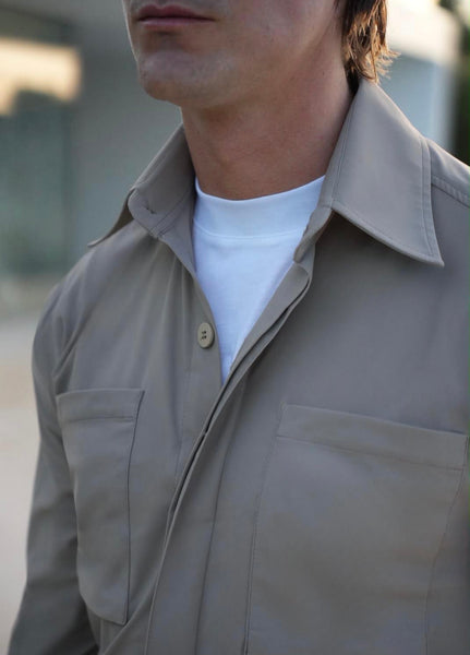 TRAVEL OVERSHIRT BEIGE