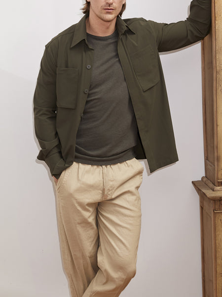 TRAVEL OVERSHIRT KHAKI