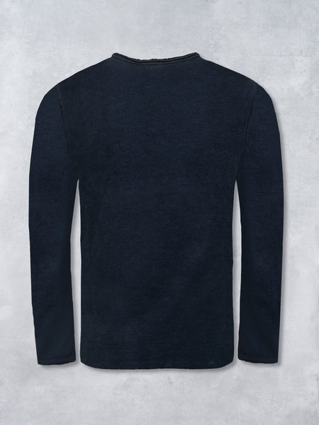 VINTAGE TEE LS NAVY