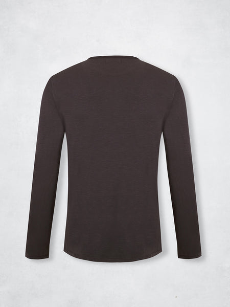 VINTAGE TEE LS DARK GREY