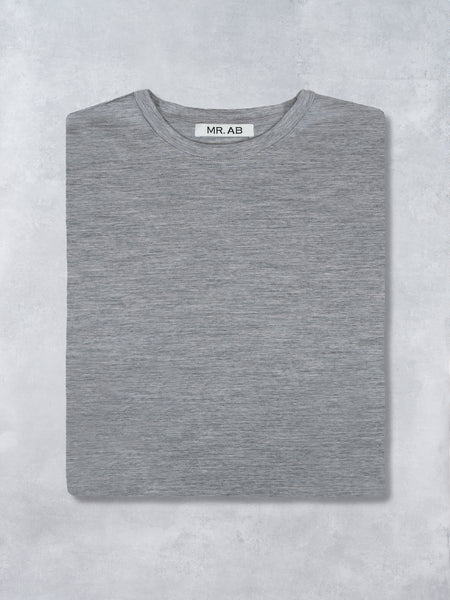 WOOL TEE GREY