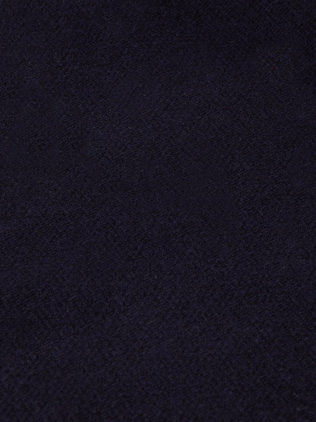 WOOL TRICOT POLO NAVY