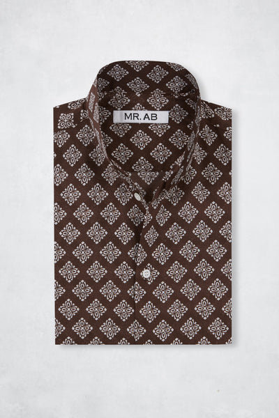 ULTRALIGHT MAO SHIRT BROWN