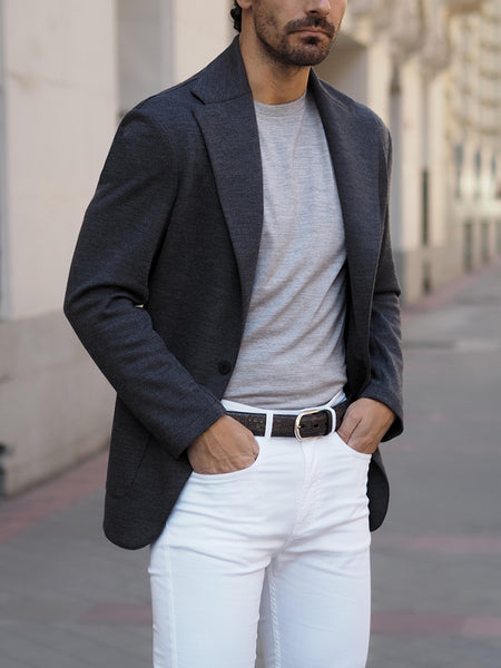 WOOL BLAZER GREY