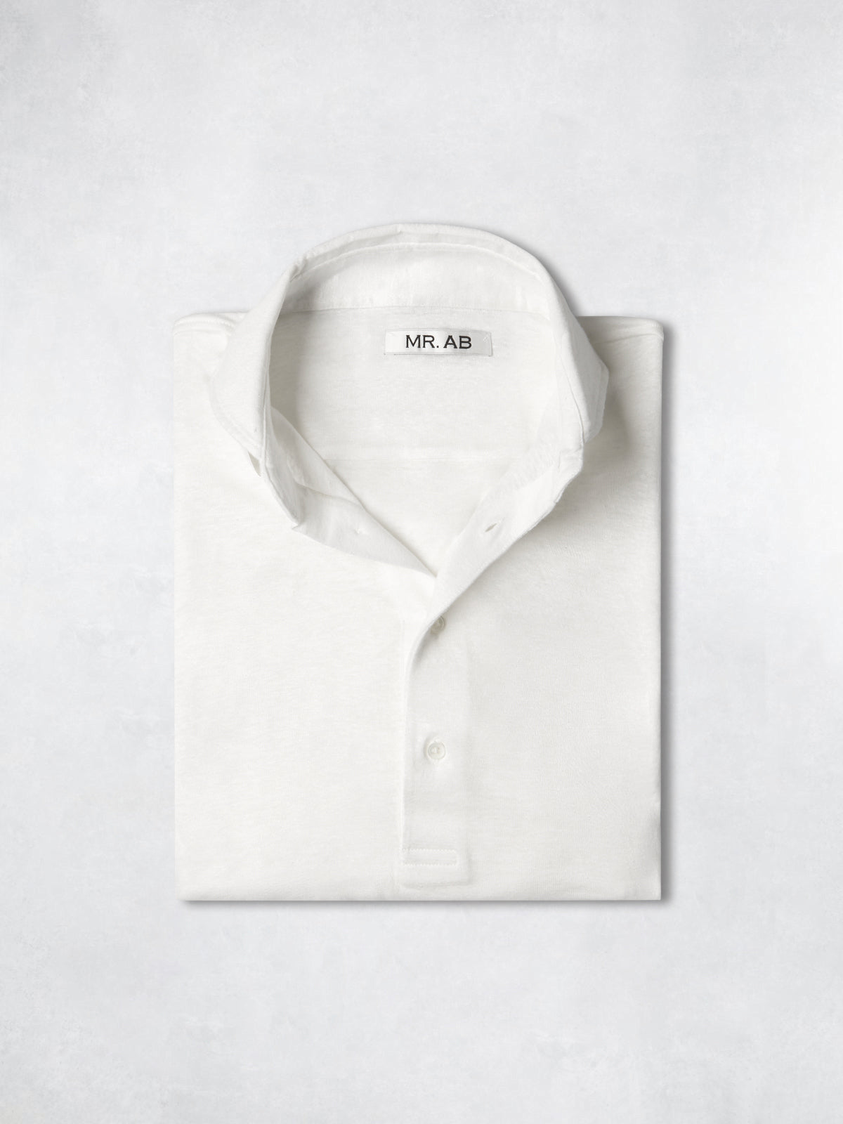 LINEN POLO WHITE – AB