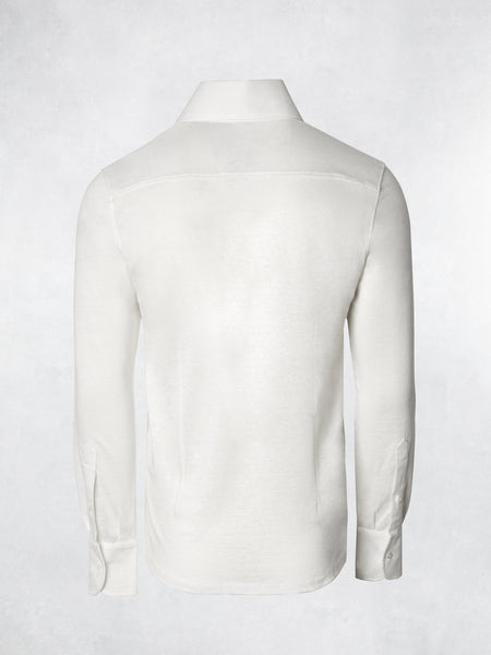 LINEN POLO WHITE