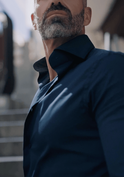 ELASTIC SHIRT NAVY