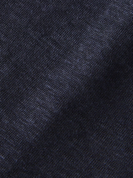LINEN POLO NAVY