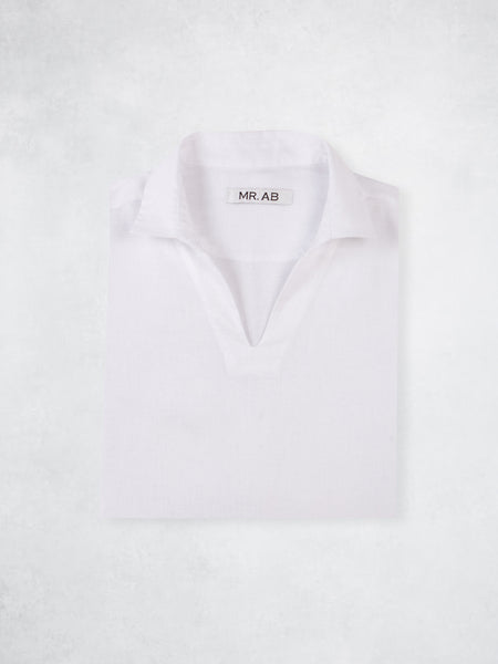 LINEN POLO SHIRT