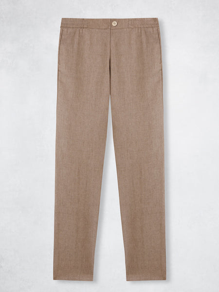 FORMAL LINEN JOGGER SAND