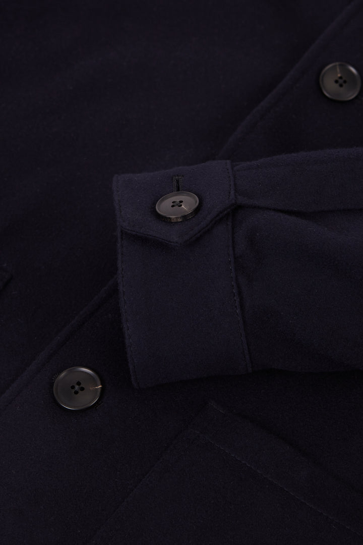 CASHMERE POCKET JACKET NAVY