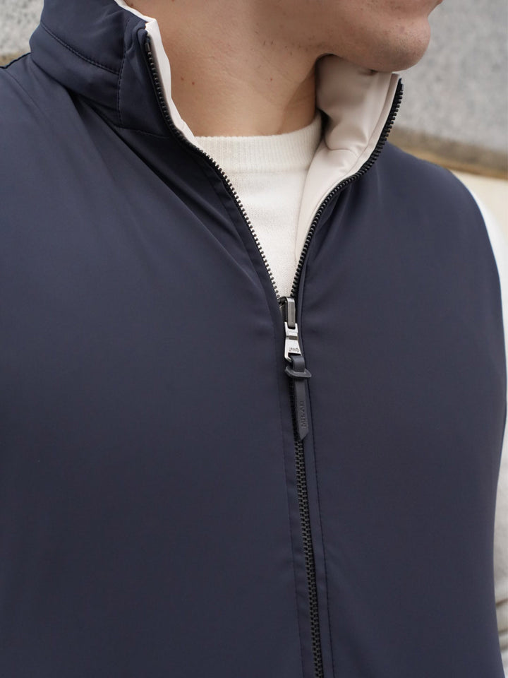 REVERSIBLE VEST NAVY/CRU