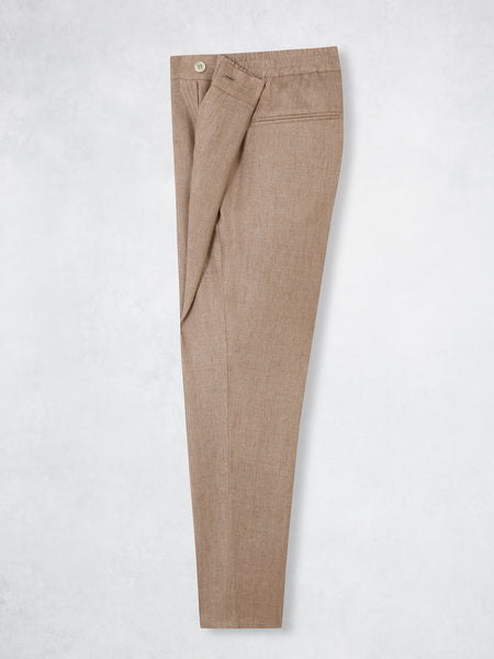 FORMAL LINEN JOGGER SAND