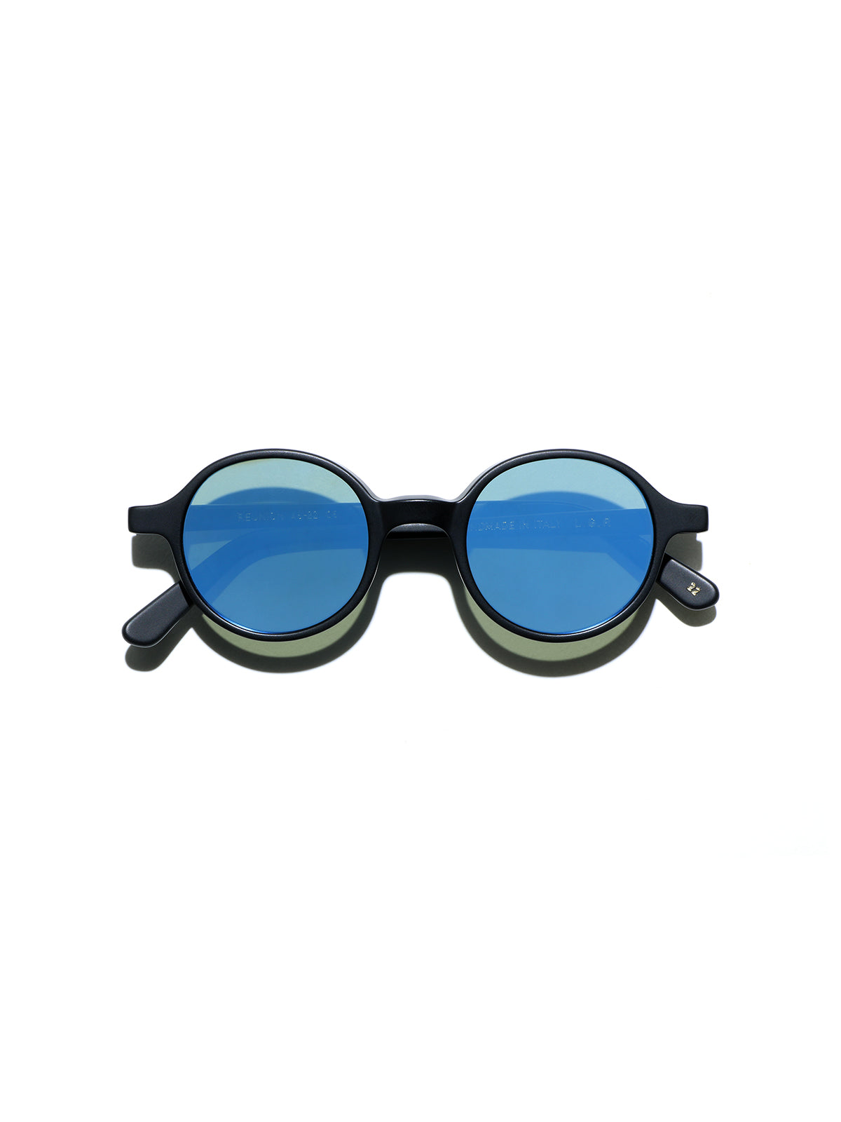 REUNION BLACK MATT 22 FLAT BLUE MIRROR (BASE 0) 46'