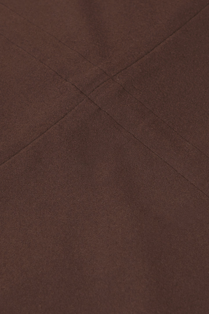 CASHMERE POCKET JACKET BROWN