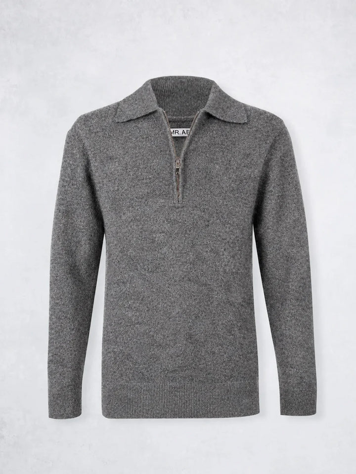 ZIPPER BOUCLÉ MED GREY