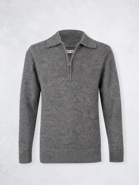 ZIPPER BOUCLÉ MED GREY