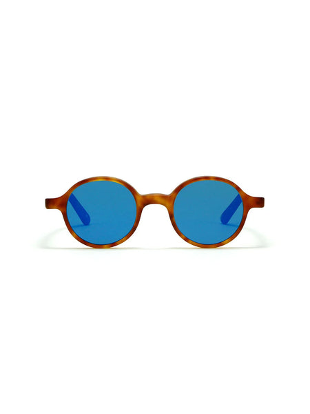 L.G.R REUNION HAVANA CHIARO MATT 02 FLAT BLUE MIRROR