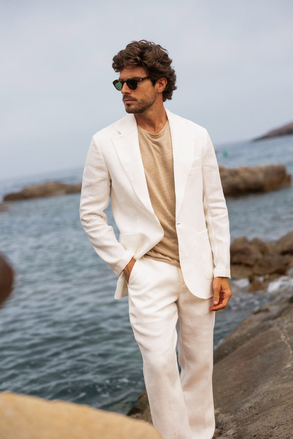 LINEN BLAZER CRU