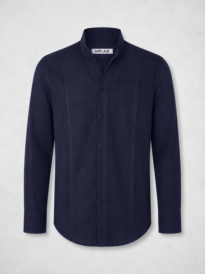 ULTRALIGHT MAO SHIRT TOTAL NAVY